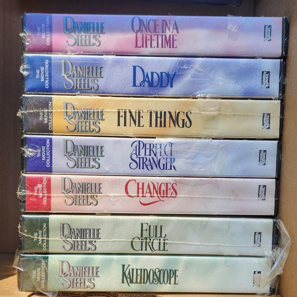 Danielle Steel- Set of 7 VHS Tapes Still Sealed-Never Opened-Collectible Set
